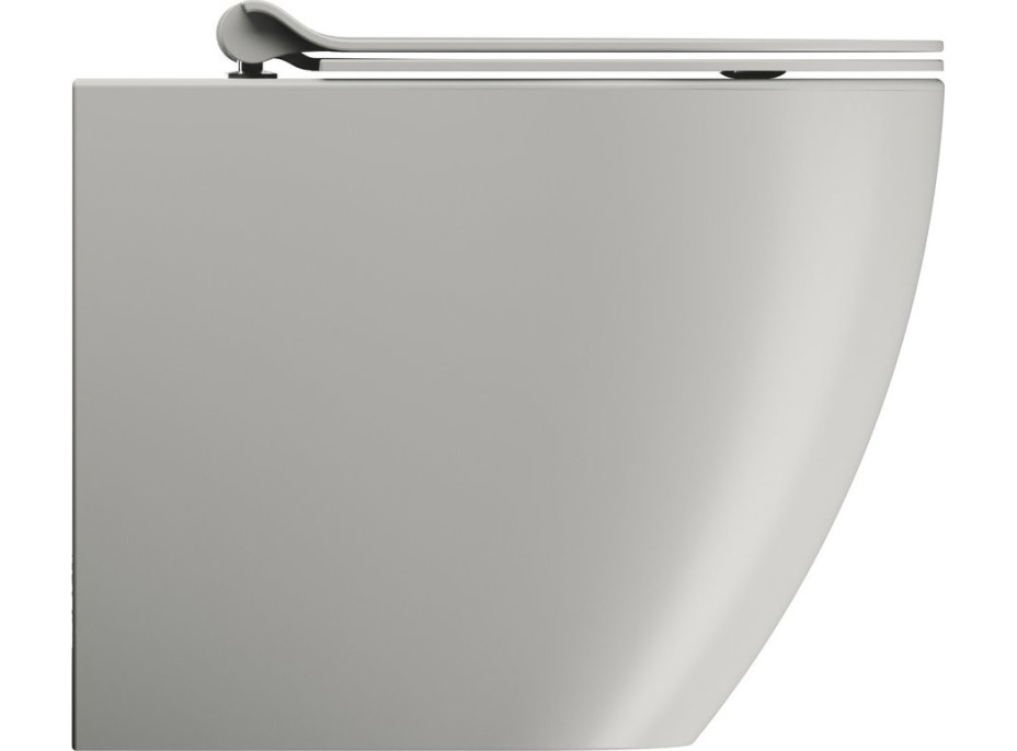 GSI PURA WC misa stojaca, Swirlflush, 36x55cm, spodný/zadný odpad, cenere dual-mat 889017