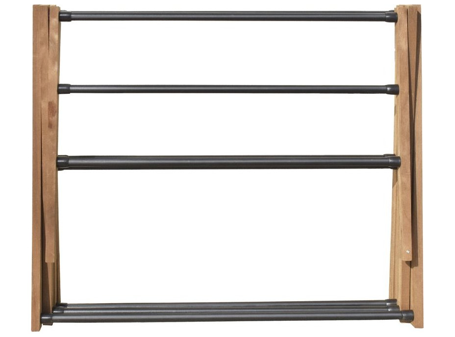 Aqualine CIKCAK skladací stojan na uteráky 73x97x39cm, jaseň SP621