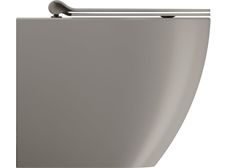 GSI PURA WC misa stojaca, Swirlflush, 36x55cm, spodný/zadný odpad, tortora dual-mat 889005