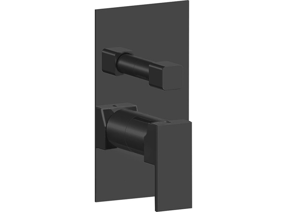 Sapho SPECTRE podomietková sprchová batéria, 3 výstupy, čierna mat 1102-87B