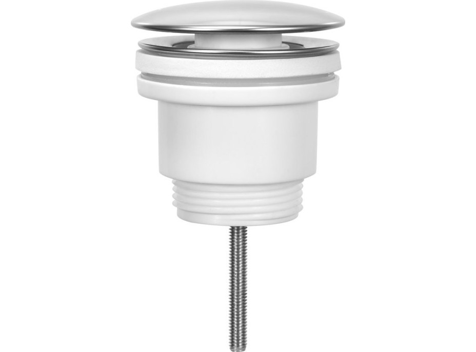Aqualine Umývadlová výpusť 5/4“, click-clack, veľká zátka, 5-46mm, ABS/chróm TF5001