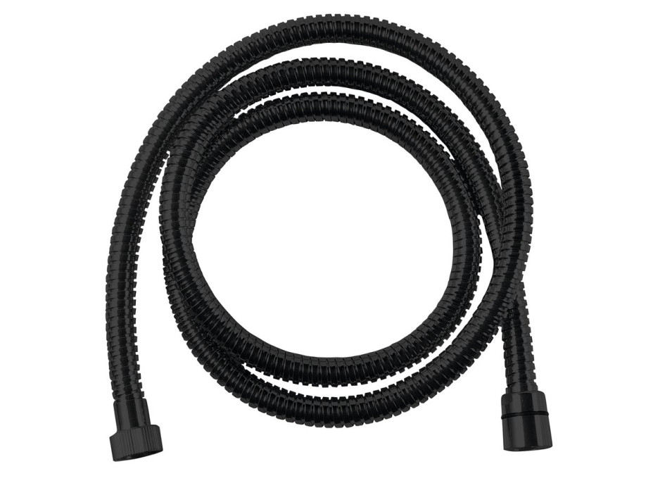 Sapho POWERFLEX kovová sprchová hadica, 200cm, čierna mat FLEX200B