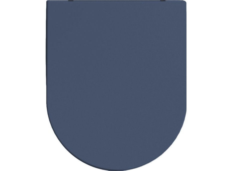 Isvea INFINITY WC sedadlo, SLIM, Soft Close, Easy Take, modrá mat 40KF0544I-S