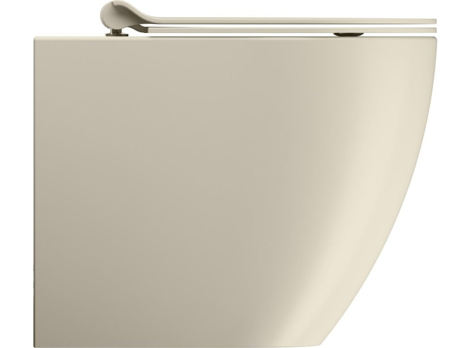 GSI PURA WC misa stojaca, Swirlflush, 36x55cm, spodný/zadný odpad, creta dual-mat 889008