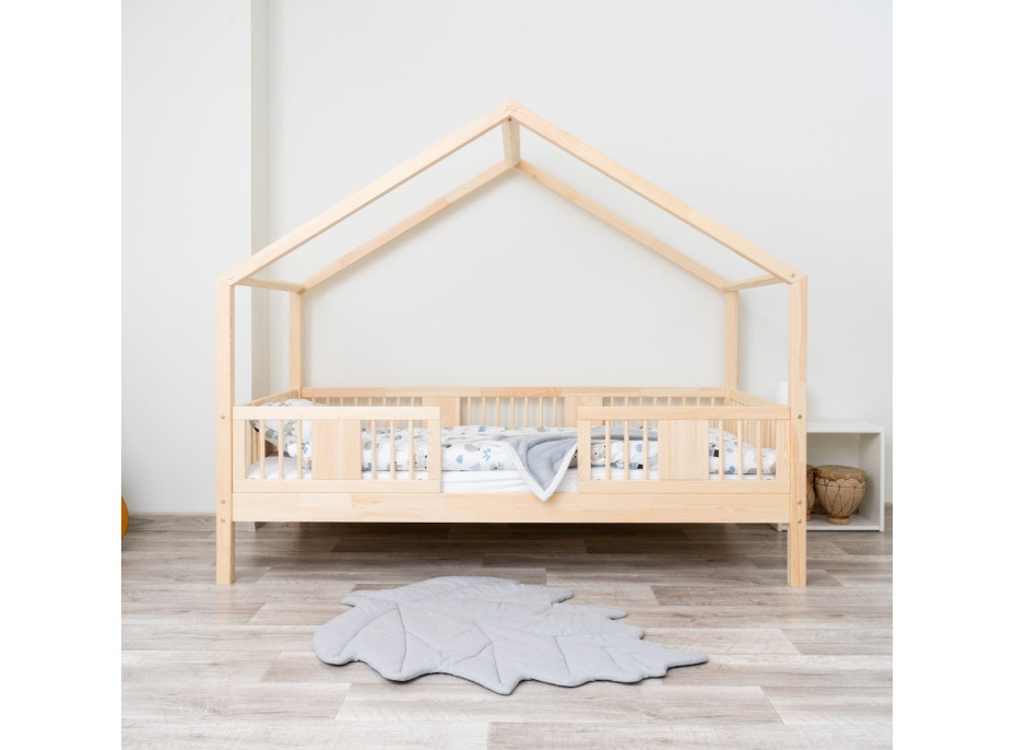 Detská domčeková posteľ z masívu borovice LUNA S 20 - 180x80 cm