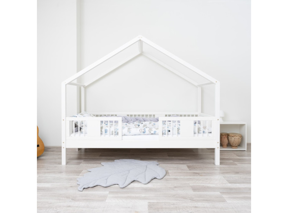 Detská domčeková posteľ z masívu borovice LUNA S 20 - 200x90 cm