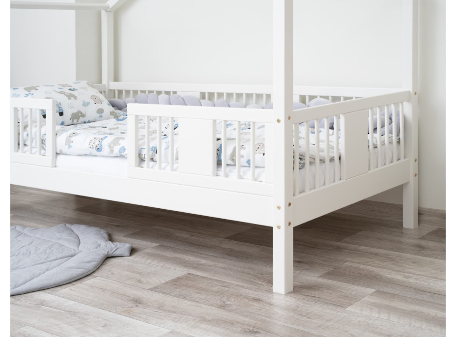 Detská domčeková posteľ z masívu borovice LUNA S 20 - 190x90 cm