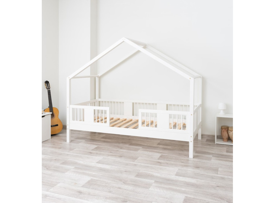 Detská domčeková posteľ z masívu borovice LUNA S 20 - 200x90 cm