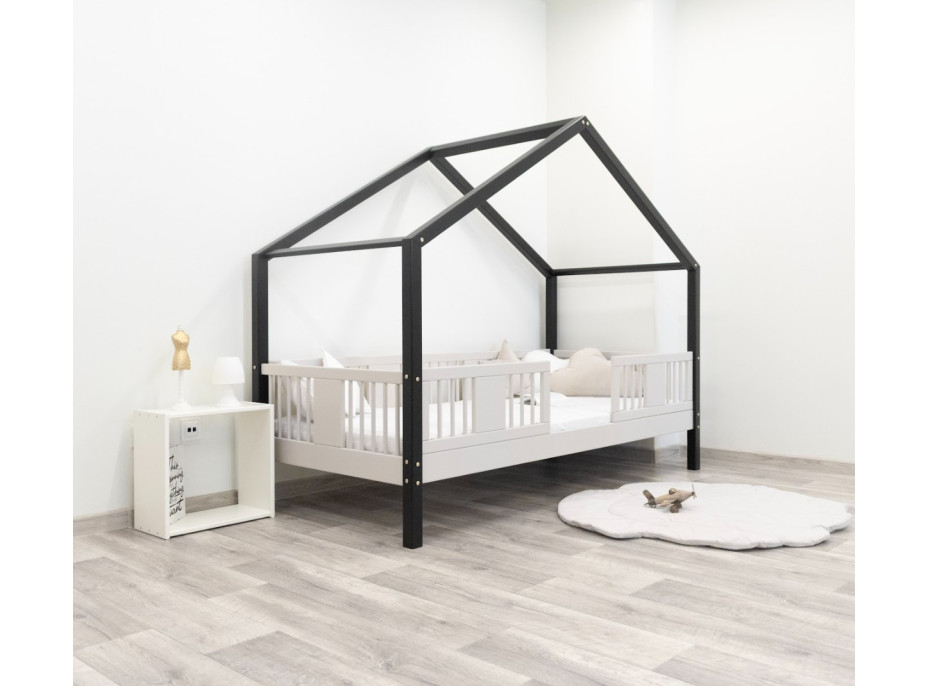 Detská domčeková posteľ z masívu borovice LUNA S 20 - 190x90 cm