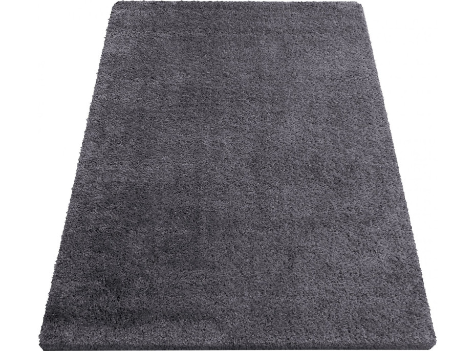 Moderný koberec SHAGGY CAMIL - tmavo šedý