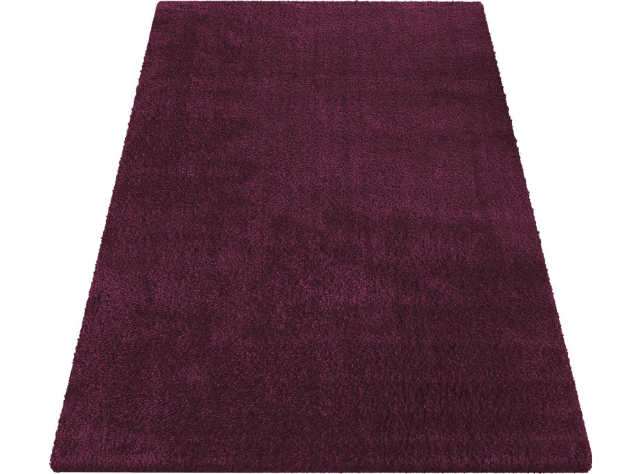 Moderný koberec SHAGGY CAMIL - tmavo fialový
