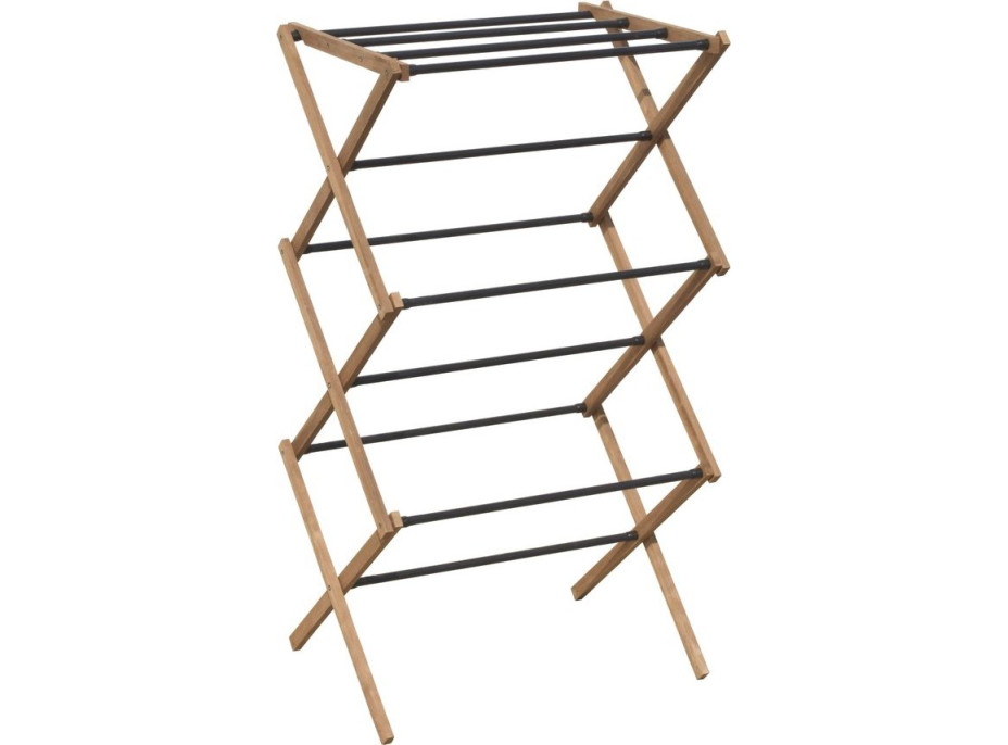 Aqualine CIKCAK skladací stojan na uteráky 73x97x39cm, jaseň SP621