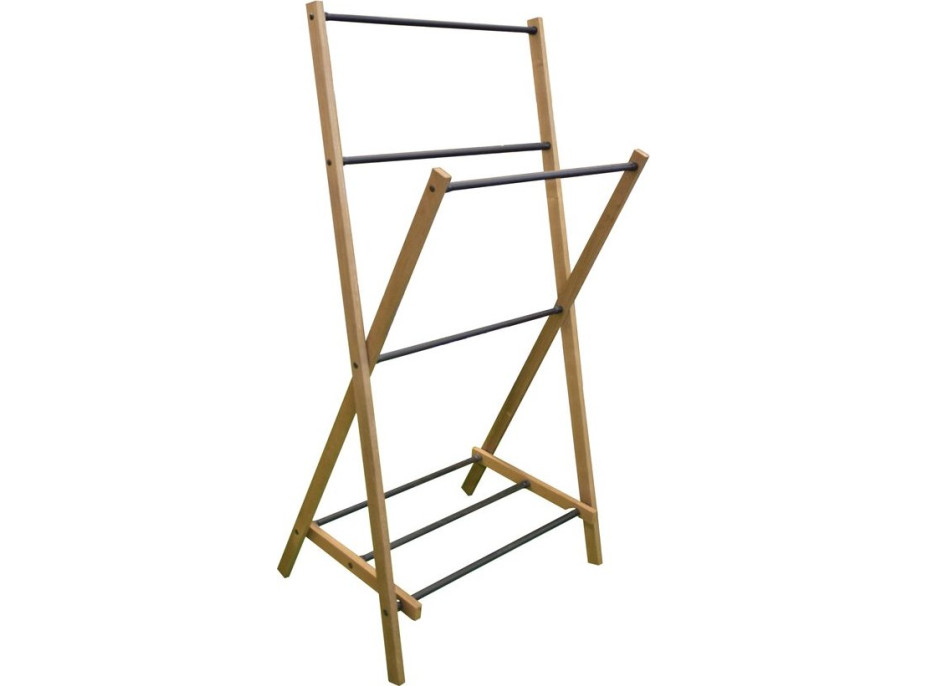 Aqualine WING skladací stojan na uteráky 58x103x35cm, jaseň SP854