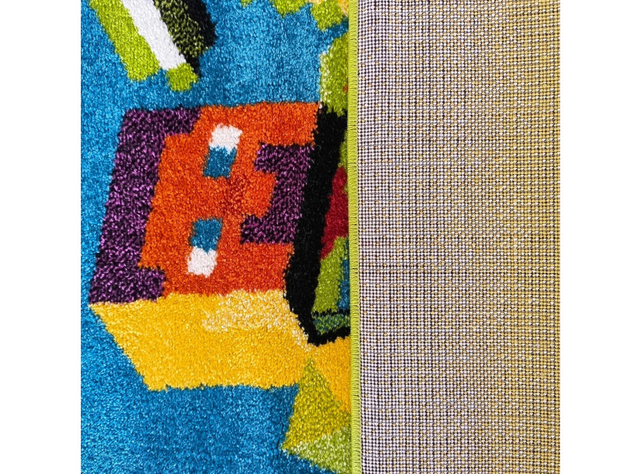 Detský koberček Panáčik Steve - oranžový