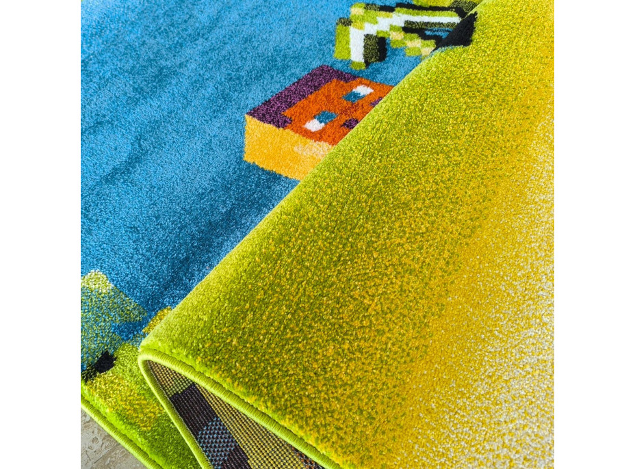 Detský koberček Panáčik Steve - oranžový