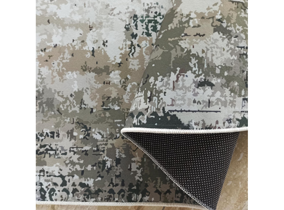 Kusový koberec HONOR Aged - šedý/zelený