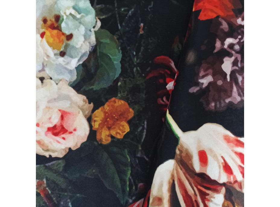 Kusový koberec HONOR Flowers - čierny