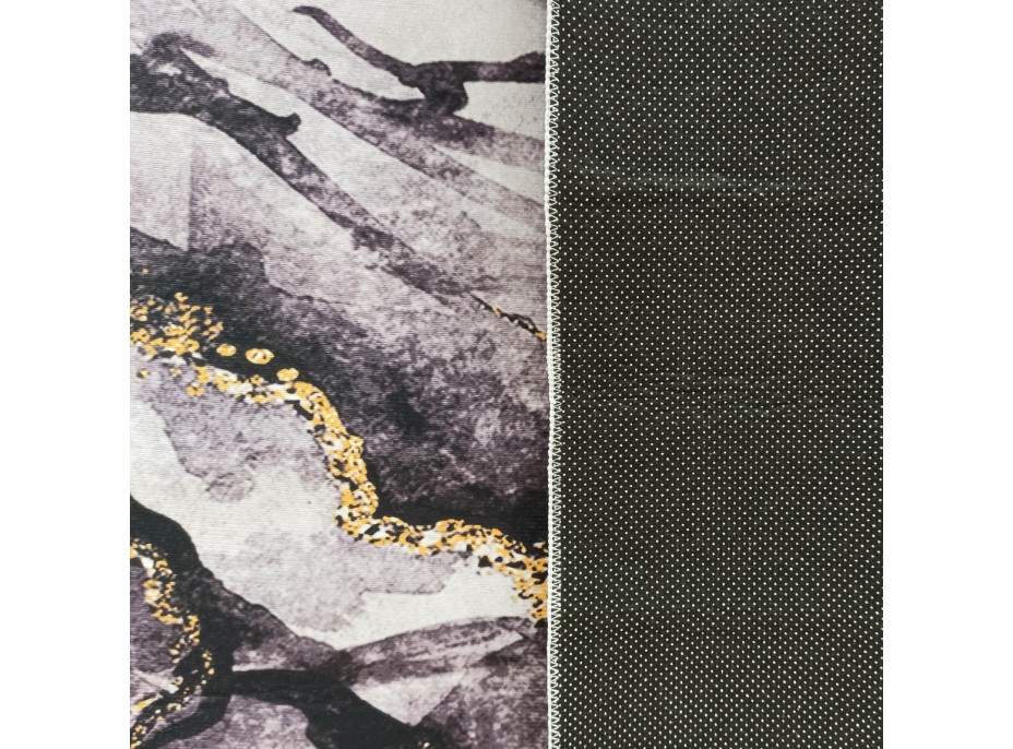 Kusový koberec HONOR Rock - tmavo šedý