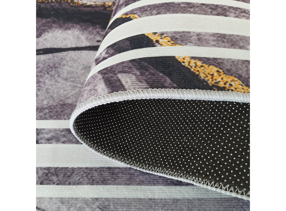 Kusový koberec HONOR Rock - tmavo šedý