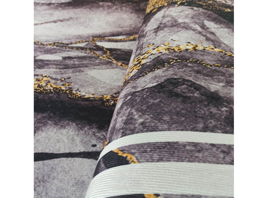 Kusový koberec HONOR Rock - tmavo šedý