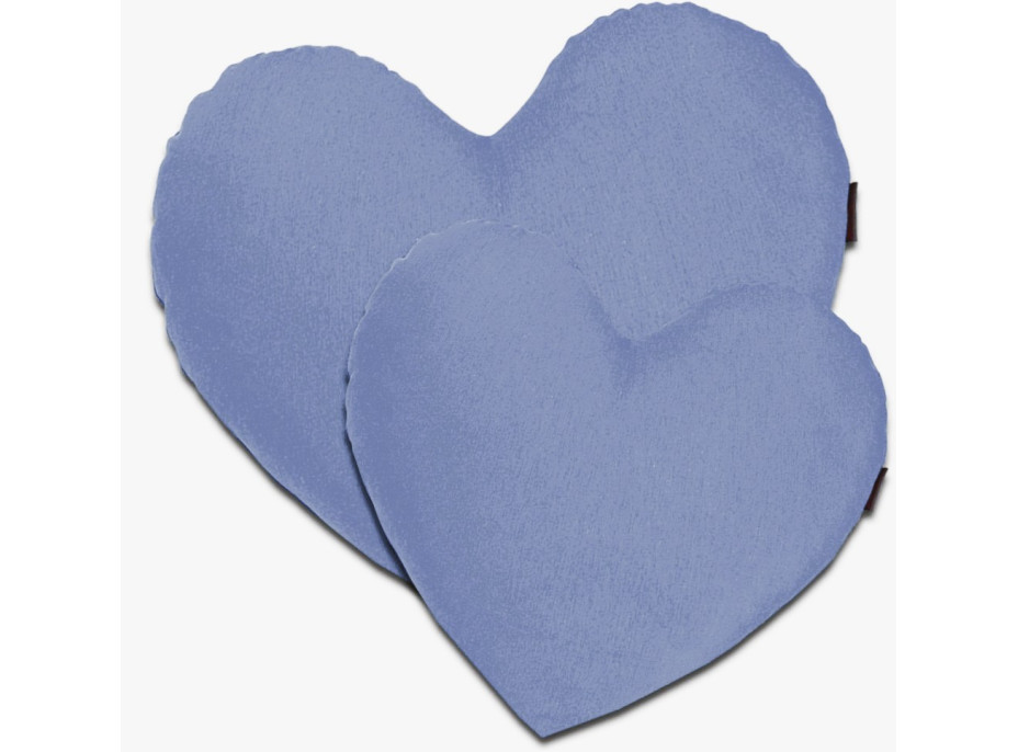 Vankúš CLEO Srdce 45x45 cm - svetlo modrý