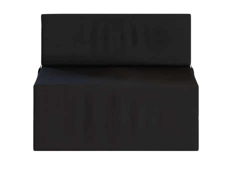 Rozkladacie penové kreslo (matrace) GARDEN - 70x200x14 cm - čierne