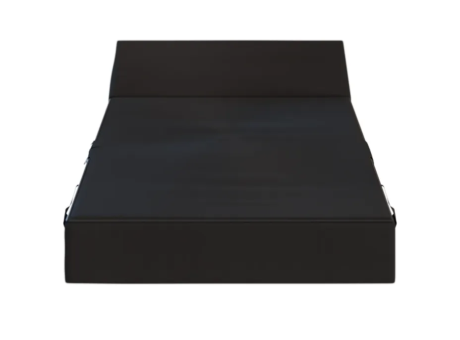 Rozkladacie penové kreslo (matrace) GARDEN - 70x200x14 cm - čierne