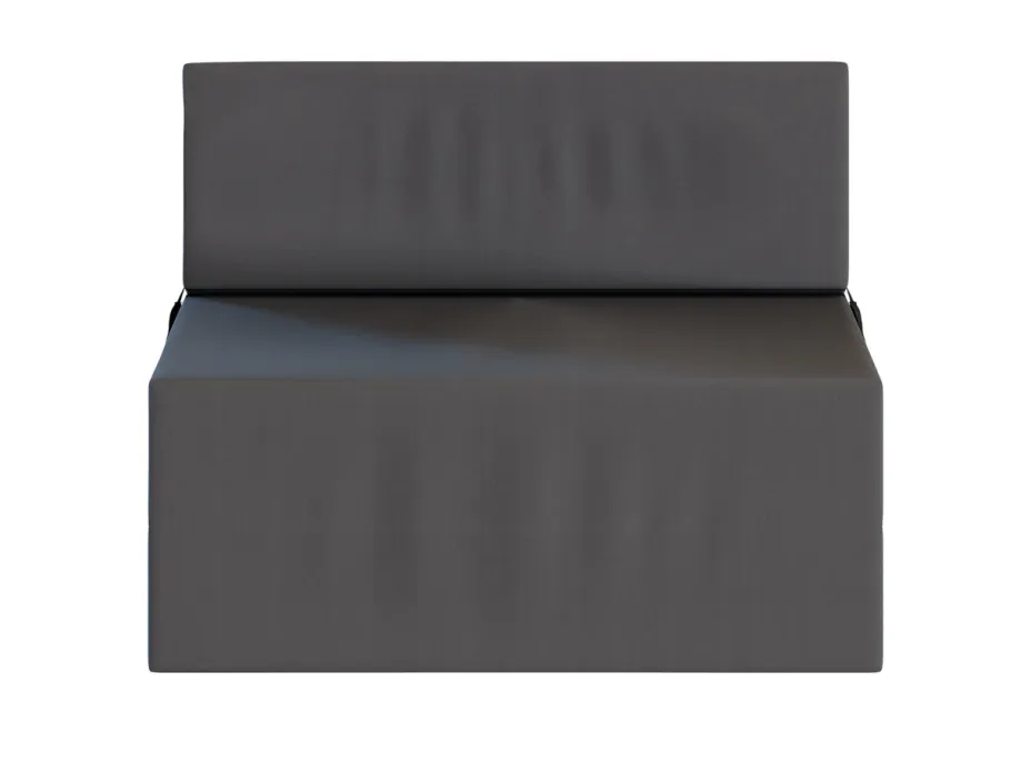 Rozkladacie penové kreslo (matrace) GARDEN - 70x200x14 cm - tmavo šedé