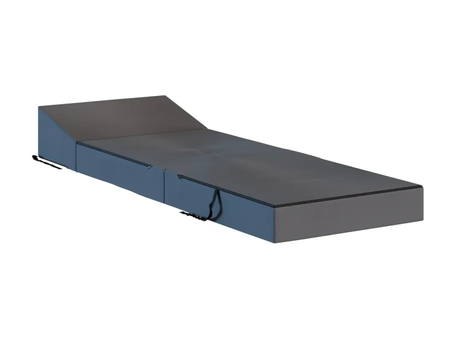 Rozkladacie penové kreslo (matrace) GARDEN - 70x200x14 cm - tmavo šedé