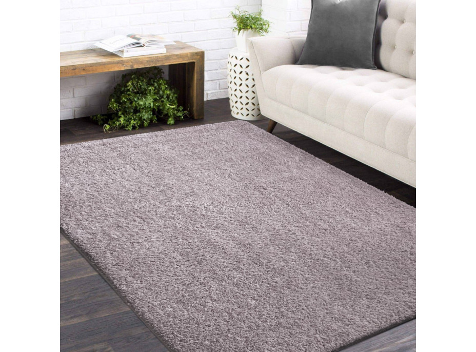 Moderný koberec SHAGGY CAMIL - karamelový