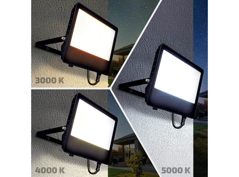 Solight LED reflektor TOP, 150W, max. 21000lm, 3CCT, voliteľný výkon 100/75/47%, IP65, rýchlokonektor