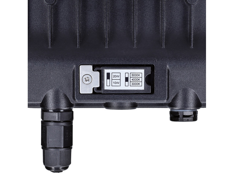 Solight LED reflektor TOP, 20W, max. 2600lm, 3CCT, voliteľný výkon 100/50%, IP65, rýchlokonektor