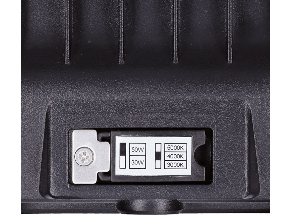 Solight LED reflektor TOP, 50W, max. 6500lm, 3CCT, voliteľný výkon 100/60%, IP65, rýchlokonektor