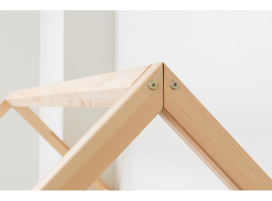 Detská domčeková posteľ z masívu borovice NIKO L 20 - 180x80 cm