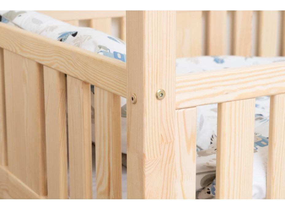 Detská domčeková posteľ z masívu borovice NIKO L 10 - 200x90 cm