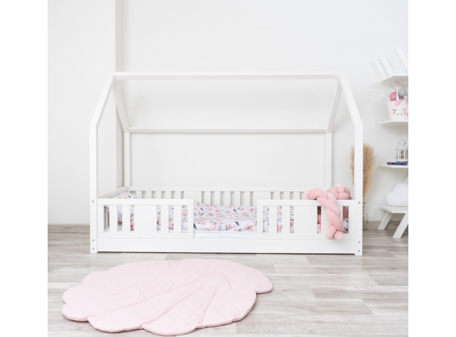 Detská domčeková Montessori posteľ z masívu borovice NIKO L - 200x90 cm