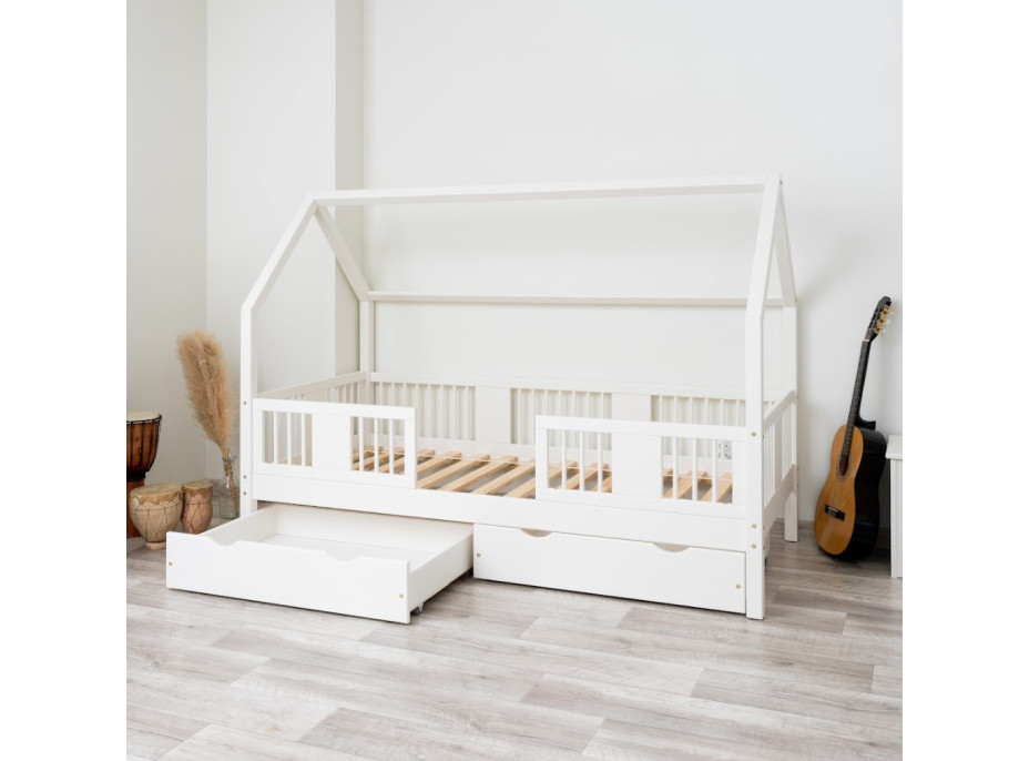 Detská domčeková posteľ z masívu borovice NIKO L 20 - 200x90 cm