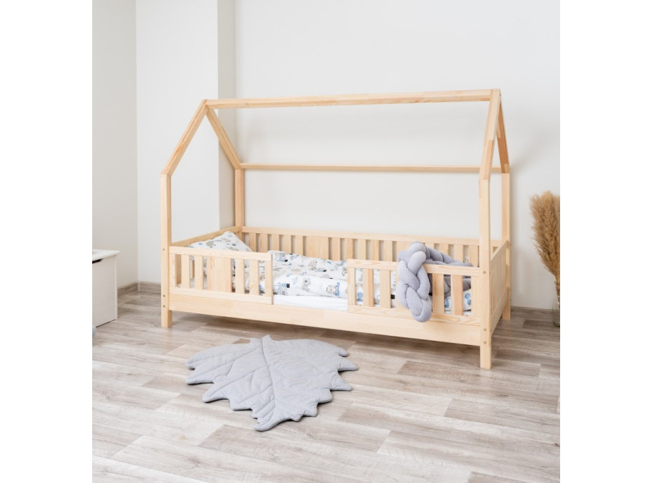 Detská domčeková posteľ z masívu borovice NIKO L 10 - 200x90 cm