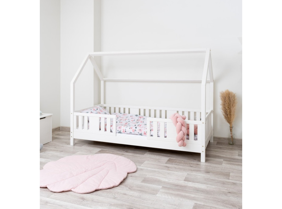 Detská domčeková posteľ z masívu borovice NIKO L 10 - 190x90 cm