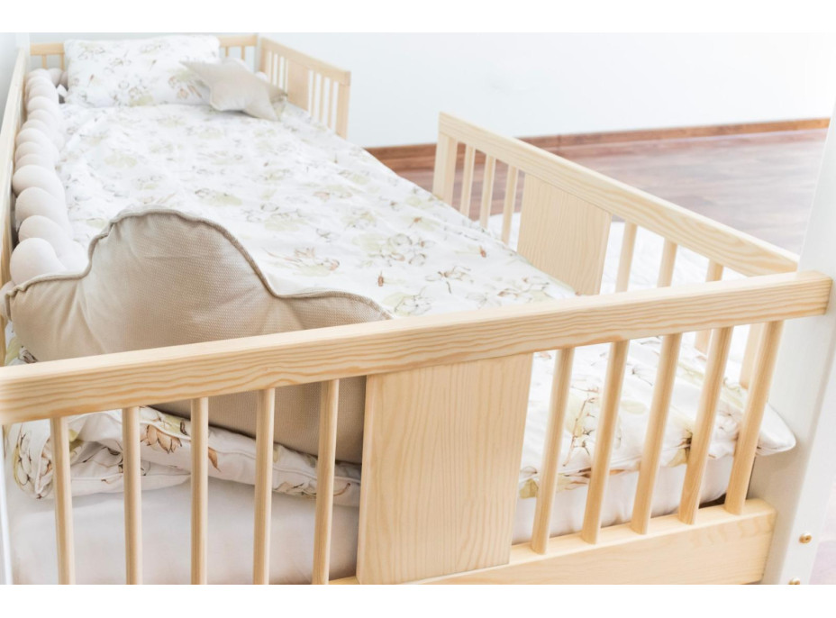 Detská domčeková posteľ z masívu borovice NIKO L 10 - 160x80 cm