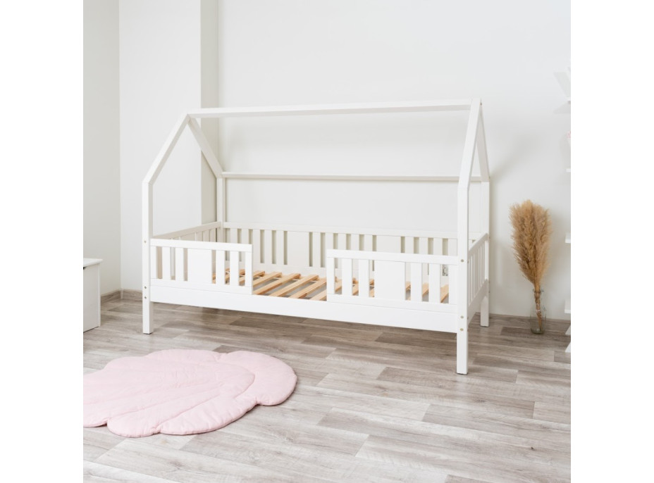 Detská domčeková posteľ z masívu borovice NIKO L 20 - 180x80 cm