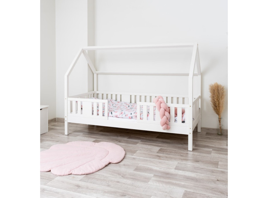 Detská domčeková posteľ z masívu borovice NIKO L 20 - 180x80 cm