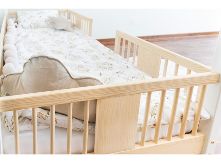 Detská domčeková posteľ z masívu borovice NIKO L 20 - 180x80 cm