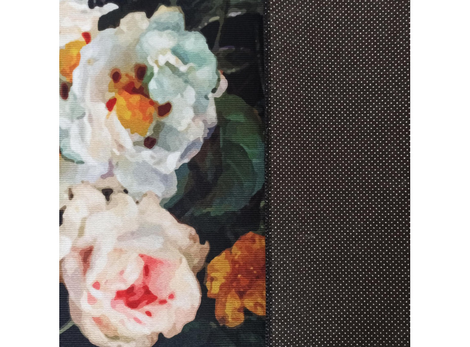 Kusový koberec HONOR Flowers - čierny