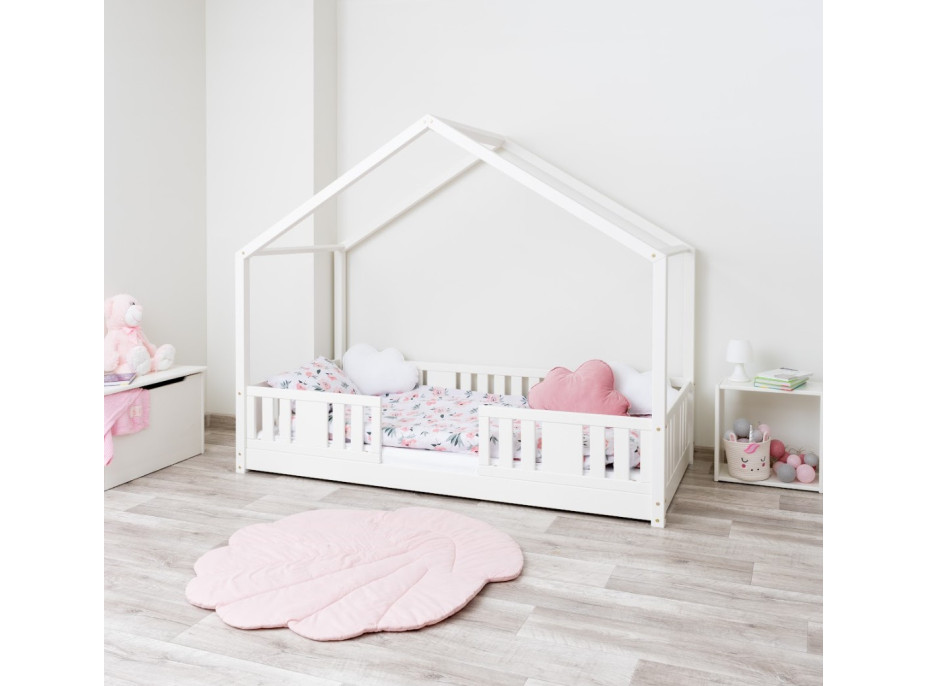 Detská domčeková Montessori posteľ z masívu borovice NIKO S - 160x80 cm