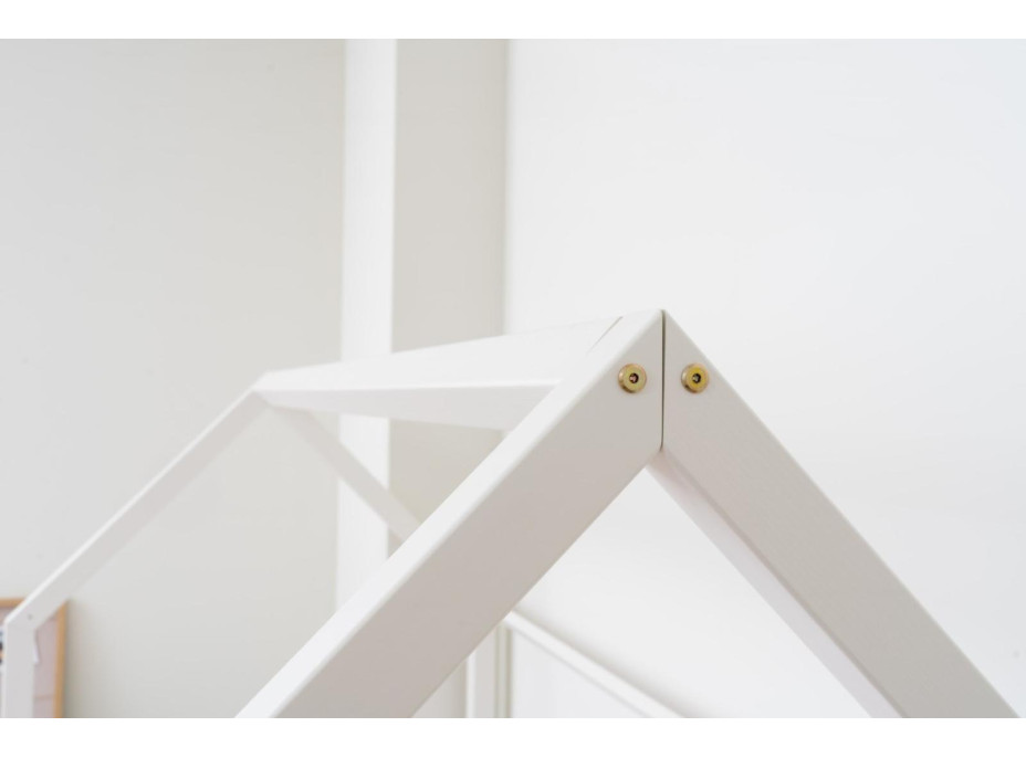 Detská domčeková posteľ z masívu borovice NIKO L 20 - 200x90 cm