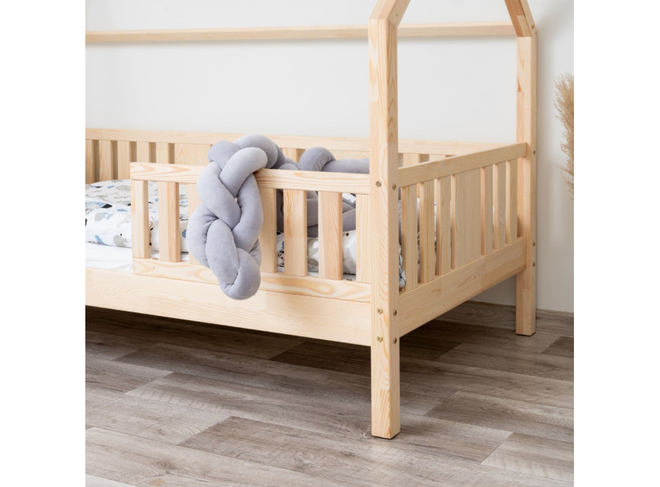 Detská domčeková posteľ z masívu borovice NIKO L 20 - 200x90 cm