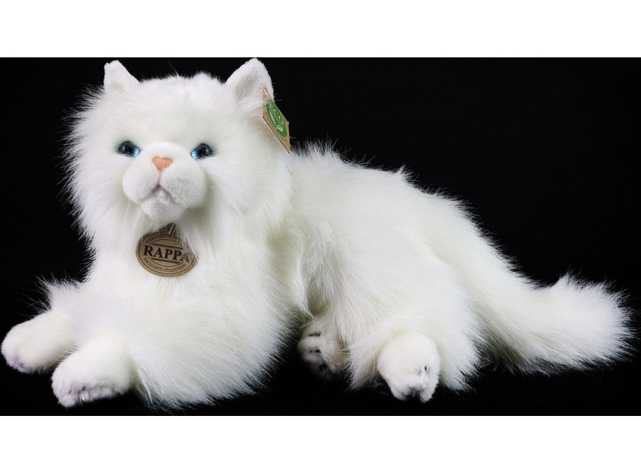 Rappa Plyšová mačka perzská biela 30 cm ECO-FRIENDLY