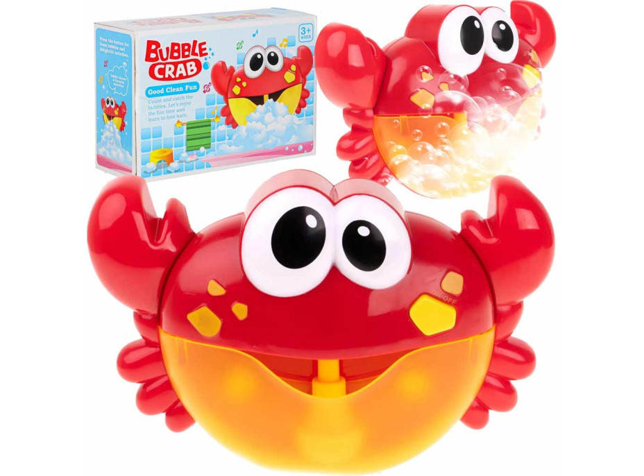Hračka do kúpeľa s generátorom bubliniek - Krab