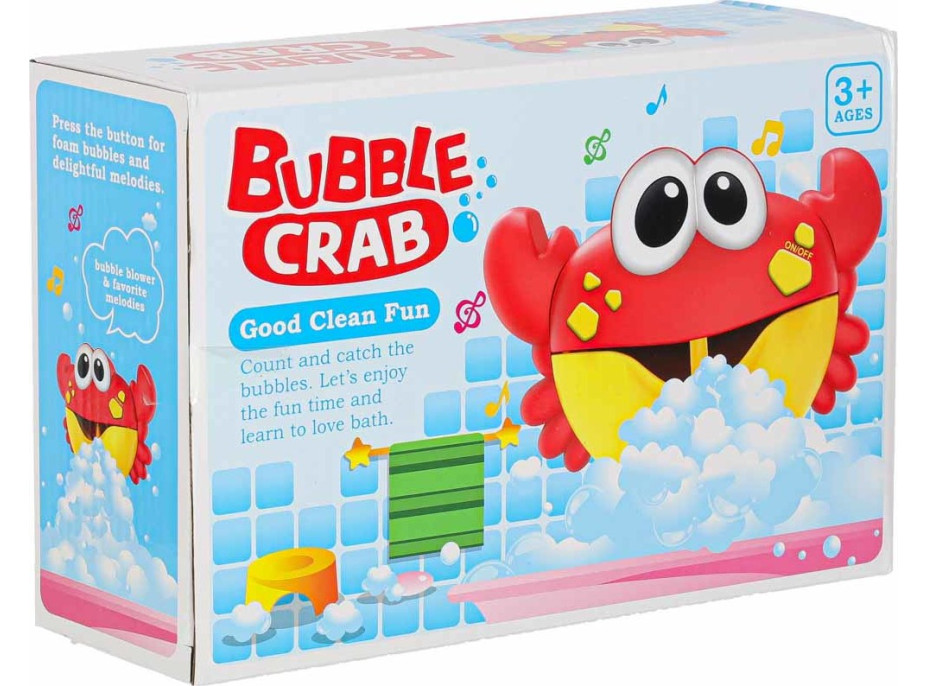 Hračka do kúpeľa s generátorom bubliniek - Krab